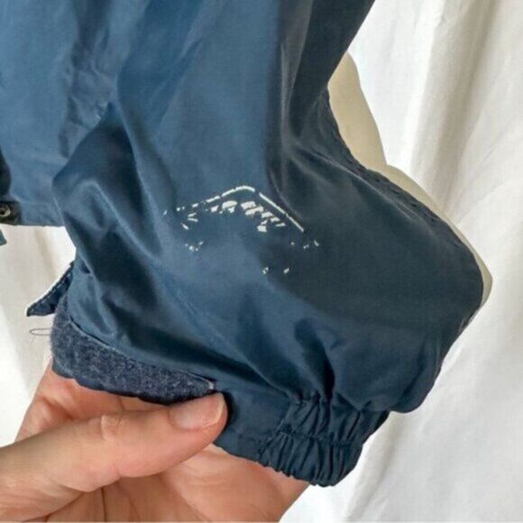 Columbia Lightweight Blue and White Zip Front Rain Hiking Jacket Medium - Picture 5 of 7